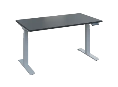 Fleximax 28-14 výškově nastavitelný stůl, kovová podnož stříbrná, deska 25 mm, široký 1400 mm, antracit